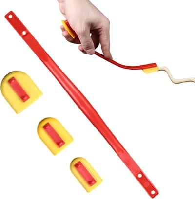 Kit Afwerking Gereedschap - Voegenschraper Kitmes - Kitranden Glad Maken - Verstelbare Schraapranden - 29.6 x 7.3 x 1.5 cm
