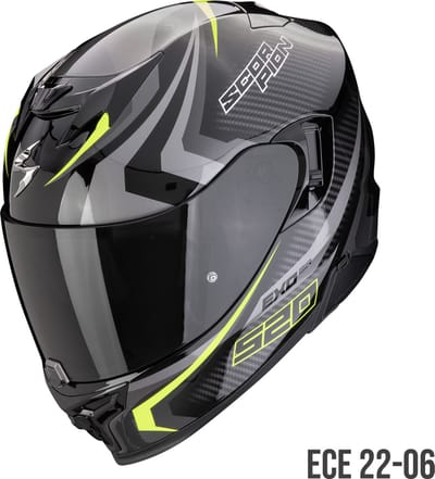 Scorpion Exo-520 Evo Air-Terra-Black-Silver-Yellow - Integraalhelm - Maat XXL - Motorhelm - ECE 22-06 gekeurd