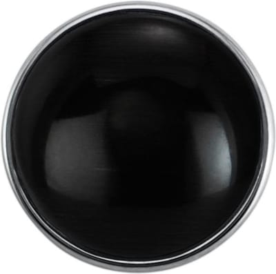 Quiges - Drukknoop Mini 12mm Cateye Zwart - EBCMK053