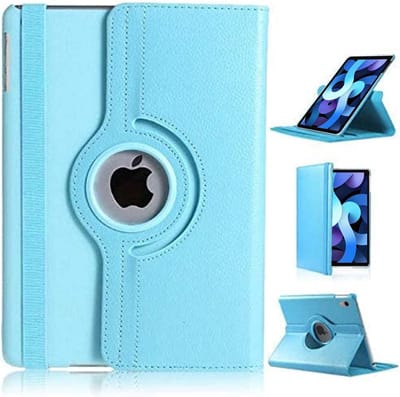 Hoes geschikt voor iPad A16 hoes 11th Generation 11 Inch 2025 Licht Blauw / iPad 2022 (10.9) 10e generatie draaibare bookcase 360° Case