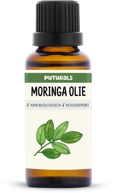 Puturals Moringa Olie 100% Biologisch - 30ml - Koudgeperst en Puur - Moringa Olie voor Huid en Haar