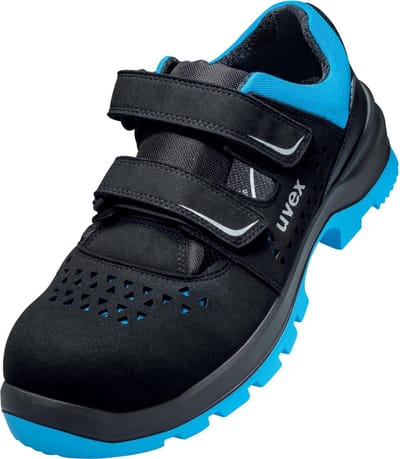 uvex 2 xenova® 9553244 Veiligheidsandalen ESD S1P Schoenmaat (EU): 44 Zwart, Blauw 1 paar