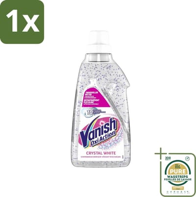 1 x Vanish Oxi Action - Kristalwit - Vlekkenverwijderaar Gel - Zonder Bleek - Witte Was - 15 Wasbeurten- Vlekkenverwijderaar - Witte Was - Kristalwit - Wasmiddel - Vlekkenverwijdering