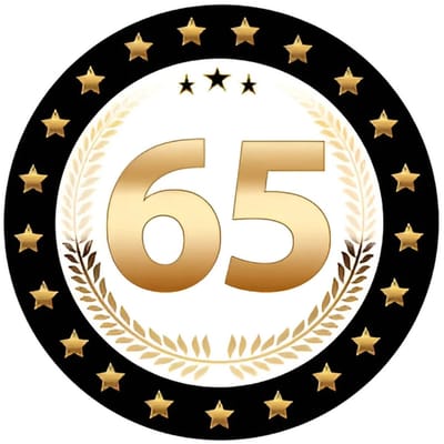 Bierviltjes 65 - 50x stuks - zwart/goud - luxe - verjaardag/jubilea - feestartikelen