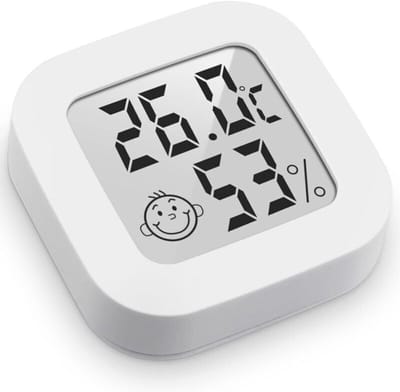Mini digitale binnenthermometer met hoge precisie, hygrometer, temperatuur- en vochtigheidsmeter, thermo-hygrometer comfortniveau-indicator