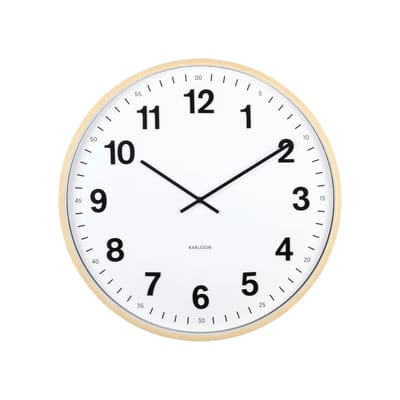 Karlsson Wandklok Esencia Classic Xl - Lichtbruin - Ø60cm - Wandklok Modern
