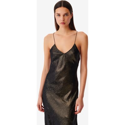IRO Paris Sunny Black/gold Maat: XS | Maxi Jurken Outlet | Dames | Zwart