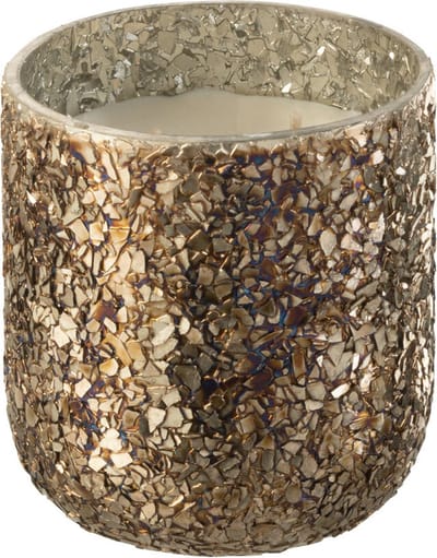 J-Line geurkaars Luxuria - Cookie Crunch - glas - brons - small - 40U