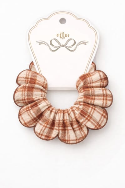 Mrs Ertha Scrunchies - Honey Plaid