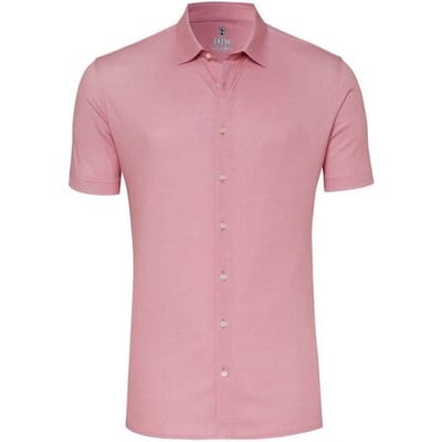 Desoto Overhemd Essential Micro Diamond Pattern Short Sleeve Rood / male