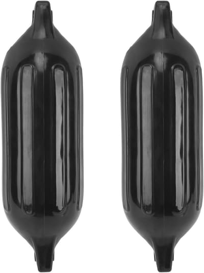 Zwarte Opblaasbare Marine Fender voor Yachten, Boten en Vissers - Bescherming en Drijfvermogen