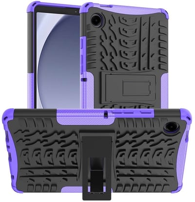 Coverup Tablethoes geschikt voor Samsung Galaxy Tab A11 / Tab A9 Hoesje - Rugged Kickstand Back Cover - Paars