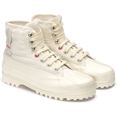 Superga Unisex volwassene 2481 Alpina Ripstop High Tops (Natuurlijk Beige/Oranje Tomaat)