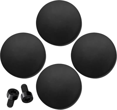 Deurbelknop Vervanging - Reparatieset Deurbel - Deurbeveiliging Verbeteren - Naadloze Beveiligingsupgrade - 4 Knoppen 2 Schroeven - Zwart