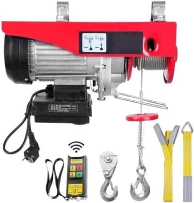 Elektrische takel - Hefmachine lier - Zwaar tillen - Draadloze bediening - 2200 lbs capaciteit - Grijs