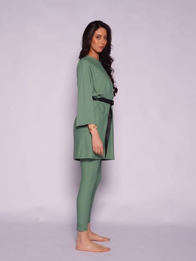 MYKINY BRAND - Burkini Maya - Groen - Maat XL - badpak - waterafstotend