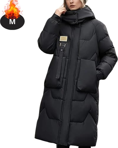 Livano Winterjas - Parka - Dames - Winter - Jas - Volwassen - Stijlvol - Zwart - M