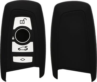 kwmobile autosleutel hoesje geschikt voor BMW 4-knops SmartKey autosleutel hoes - TPU autosleutel behuizing - Beschermende auto sleutel case - Sleuteletui in zwart