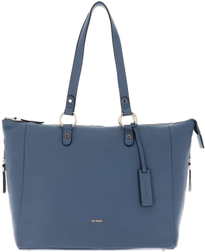 PICARD shopper schoudertas met laptopvak Java Shopper Denim blauwgrijs
