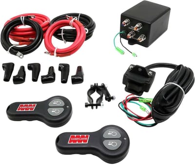 Lier Control Box Systeem - Lier Bedieningskast Lier Controller - ATV Lieren - Dubbele Draadloze Bediening - 12V - Zwart