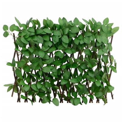 vidaXL - Kunstplant - klimop - op - latwerk - uittrekbaar - 180x30 - cm - groen