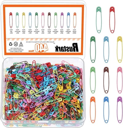 Gekleurde Veiligheidsnaalden Assortiment - 440 Stuks Mini Veiligheidsnaalden voor Kleding, DIY Projecten en Naamlabels