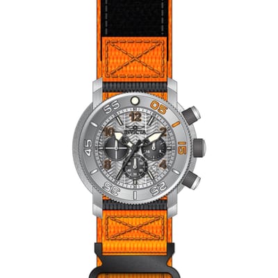 Invicta Coalition Forces 50093 Herenhorloge - Quartz Uurwerk - Roestvrij Staal met Zilveren Wijzerplaat - 50 mm