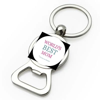 Akyol - world's best mom flesopener - Mama - moeder - moederdag cadeautjes - verjaardagscadeau - kado - 9 bij 3 cm