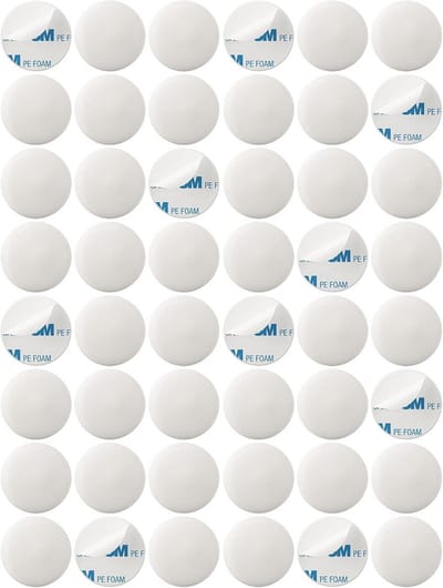 Wanddeurstopper - Zelfklevende buffer - Muur beschermen - Zonder boren - 48 stuks - Wit
