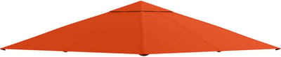 Paviljoen Vervangend Dak - Tuinpaviljoen Overkapping - 298x295 cm - Met Afwateringsgaten - Polyester - Oranje