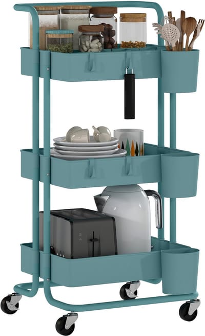 HOMCOM-Gebruikswagen-ABS-42x38x86,5cm-Wit