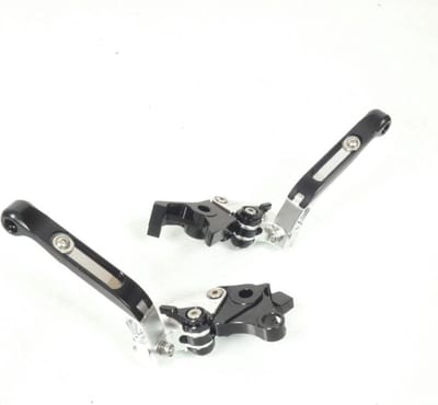 Levier frein droit Sifam pour Moto Suzuki 1250 Gsf Bandit S/N 2007 à 2016 alu CNC noir / paire Neuf