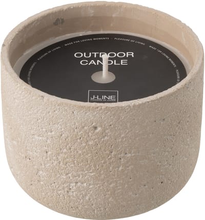 J-Line buitenkaars Rond - lichtbeige - large - 47U
