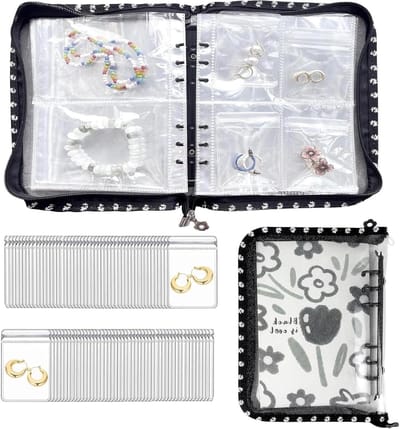 Sieraden Organizer Boekje - Reis Etui - Sieraden Opbergen - 160 Compartimenten - A5 Formaat - Zwart