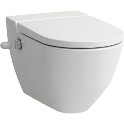 LAUFEN Cleanet Navia rimless shower toilet with side opening for external water connection H8206014007171