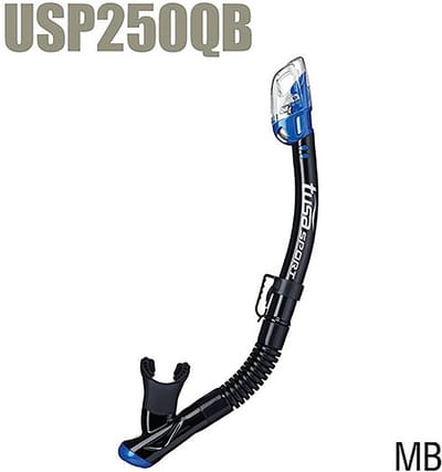 TUSAsport USP250 Dry Snorkel | Volledig Dry-Top Systeem, Purge Valve & Comfortabel Silicone Mondstuk