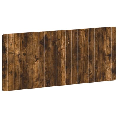 vidaXL - Wandgemonteerd - Hoofdbord - ZWOLLE - Gerookt - eiken - Bewerkt - hout