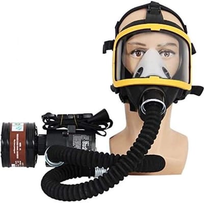 Elektrisch Ademmasker - Luchttoevoer Systeem - Veilig Werken - Volledige Gezichtsbescherming - 7 Uur Werktijd - Zwart