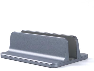 GELLDG Lapdesks - Verstelbare Laptopstandaard - Metalen Constructie met Antislip Siliconen Voetjes - 15x9,6 cm - Geschikt voor Laptops tot 17,3 Inch - Grijs