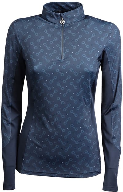 Harry's Horse Trainingsshirt Harry's Horse Just Ride Retro Donkerblauw - L