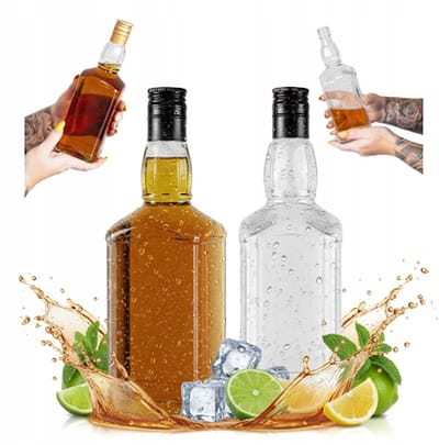 Bimberek Daniels Serie - Decoratieve Fles - 500ml - Grub Glas voor Whisky & Brandy