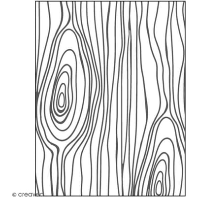 Artemio Embossing Matrijs - Hout patroon voor Happy Cut - 10x15 cm