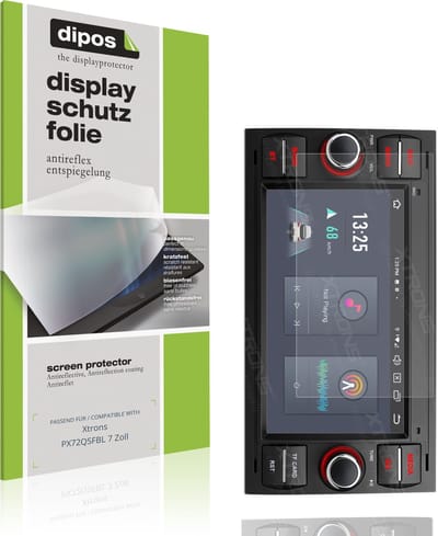 dipos – 2x Matte Beschermfolie geschikt voor Xtrons PX72QSFBL 7 Zoll | Krasbestendige & antireflecterende Screenprotector Ultra-Thin