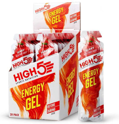 HIGH5 - Isotonic Energygel - Berry smaak - Energie gel - Isotone Sportgel - Hardlopen & Wielrennen - 20 x 40ml