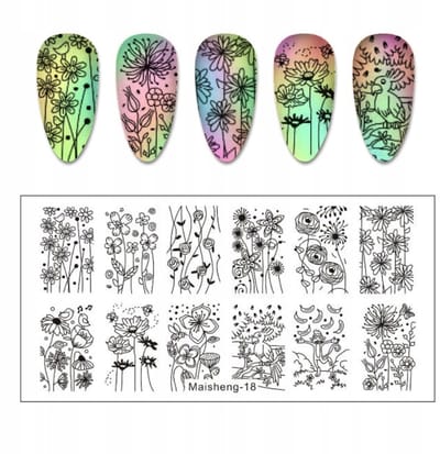 Born Pretty MaiSheng - Nagel Decoratie Stempelplaat - 18 - Herbruikbaar - Metaal
