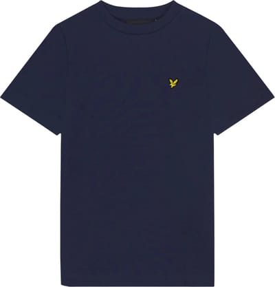 Lyle & Scott Plain T-shirt B Polo's & T-shirts Jongens - Polo shirt - Donkerblauw - Maat 164/170