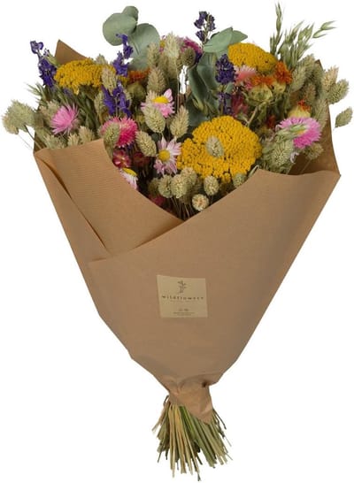 Plantenboetiek.nl | Droogboeket - Classic Bouquet - Multicolor - Ø30cm - 50-60cm hoog - Bloemen - Droogbloemen