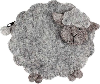 Portemonnee vilt schaap 14x15cm