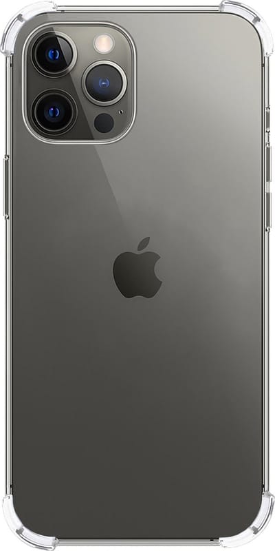 Hoes - Geschikt voor Apple iPhone 14 Pro - Sterk & Shockproof - Siliconen Case - Back Cover - Telefoon Hoesje Shock Proof - Transparant