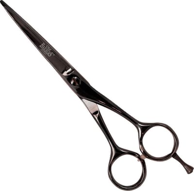 Old Barbers Professionele Kappersschaar 15,5 cm.- "Gun Metal" - Limited Edition. Tijdelijk met gratis Luxe Lederen opbergetui t.w.v. 24.95!